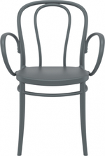 Кресло пластиковое Siesta Contract Victor XL, темно-серый