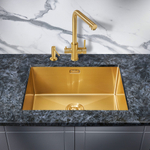 Мойка для кухни MILACIO Denia 58 Steel MC.77458 золото