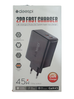 Сетевой адаптер питания DEESPI GaN45 C - C 45W (черный)