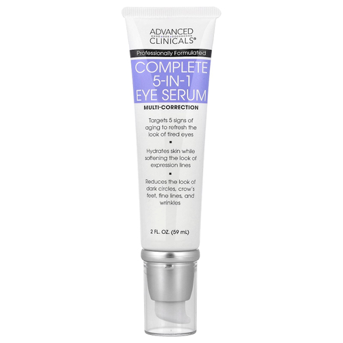 Advanced Clinicals, Комплексная сыворотка для глаз «5 в 1», мультикоррекция, 59 мл (2 жидк. унции)