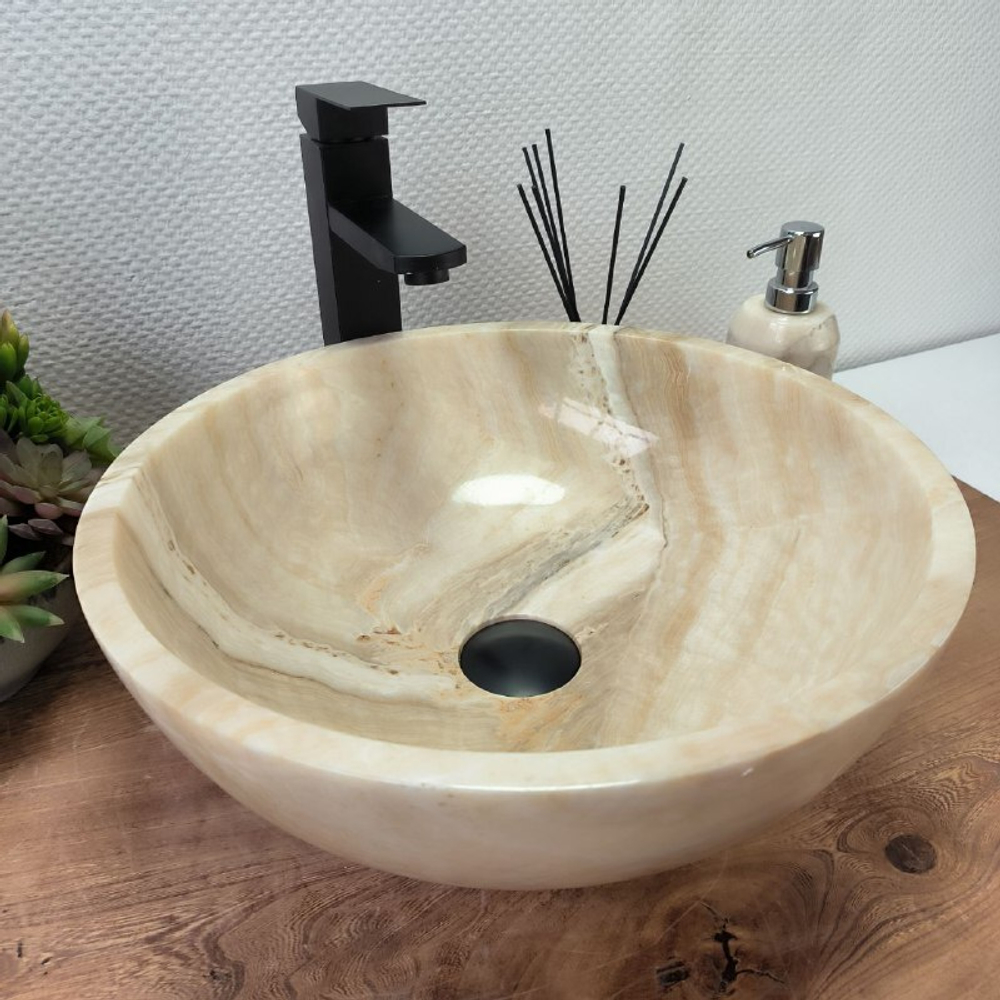 Раковина из оникса Bowl Yellow TinLip BO-62902 40*40*15 140