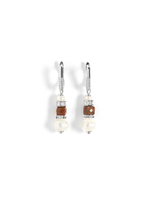 Серьги "Pearl charm" с яшмой Silver