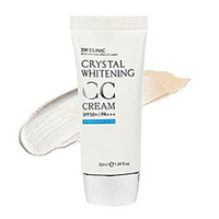 CC крем кристаллизированный отбеливающий SPF50+ PA+++ тон 01 (светло-бежевый) 3W Clinic Crystal Whitening CC Cream 50мл