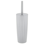 Набор для туалета (ершик+подставка) Rock'n'Roll, высокий с крышкой, белый