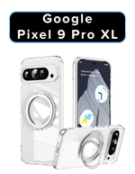 Чехол MosSeller для Google Pixel 9 Pro XL с MagSafe, кольцо-подставка, прозрачный