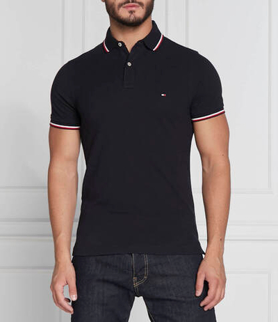 поло tipped Tommy Hilfiger - черный(MW0MW13080)