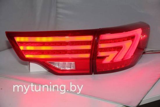 Задние фонари Toyota Highlander red led BW V2