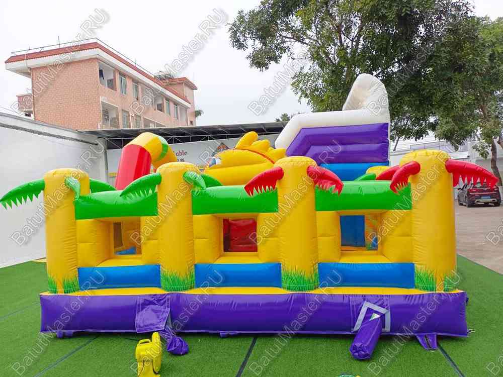 Коммерческий батут «Белый клык» Микс, 6*5*4 м