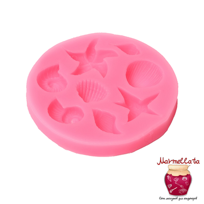 Молд силиконовый "Морские звезды" 8*8*1 см