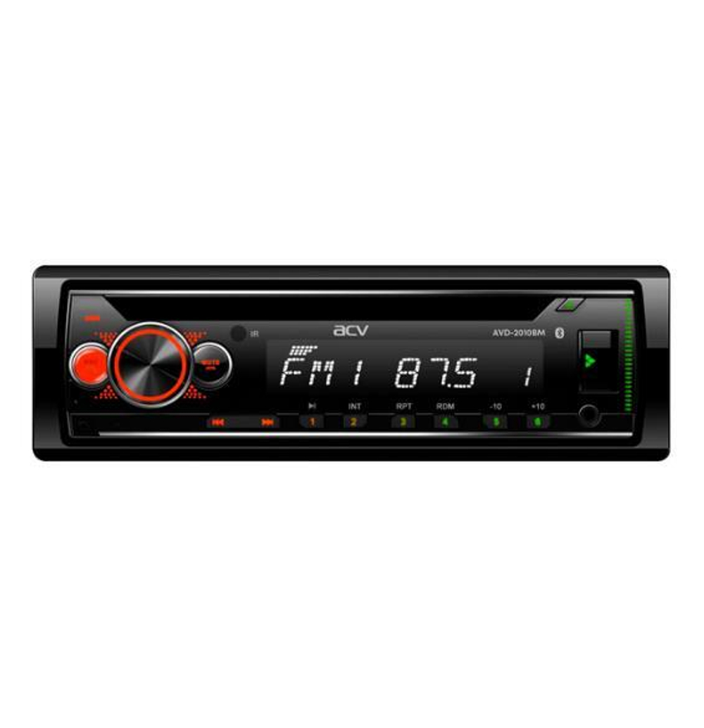 AVD-2010BM (С ДИСКОМ) / Автомагнитола ACV DVD/WMA AVD-2010BM Bluetooth,DVD,MP3,AUX,SD,USB,4x50Вт,пульт