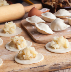Вареники детские с картофелем и сливочным маслом
