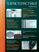 Душевая кабина EM2912RT стандартная прозрачная