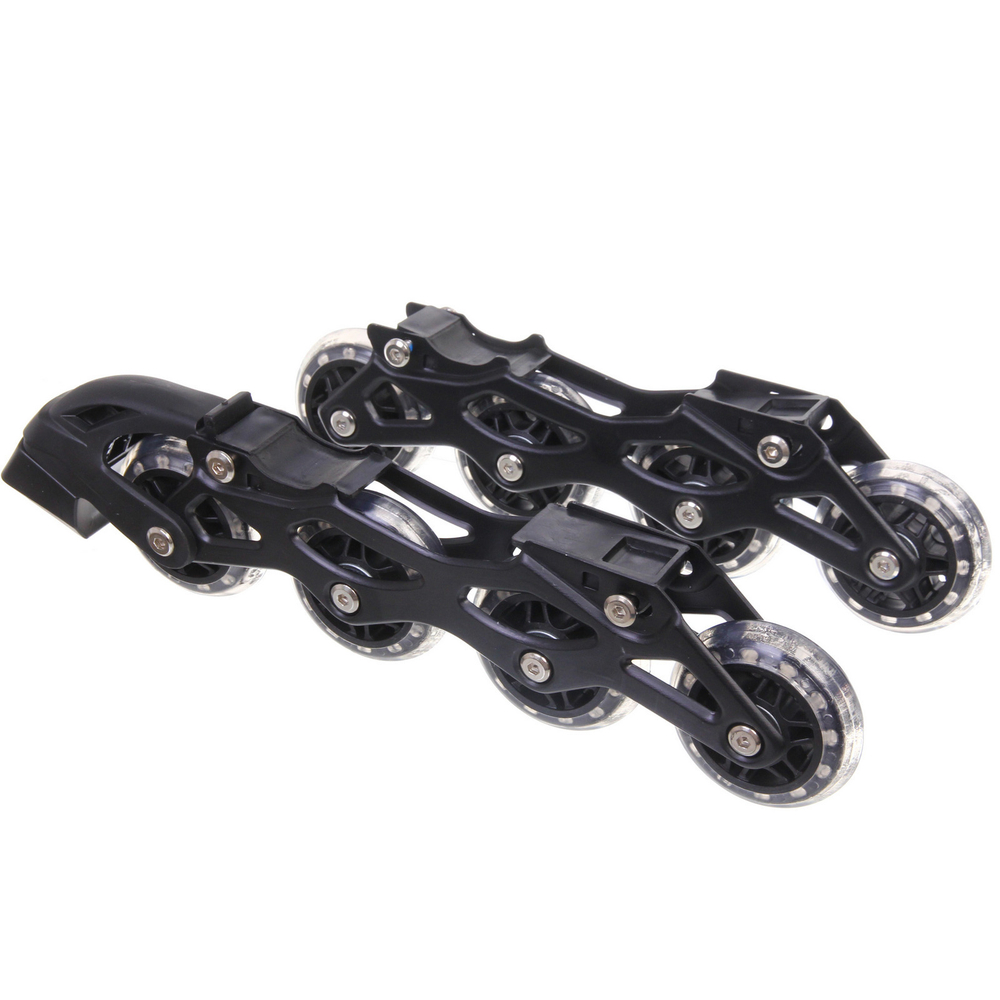 Коньки раздвижные, ледовые с роликовым блоком Sportage FIT103 Dual (размер 34-38)