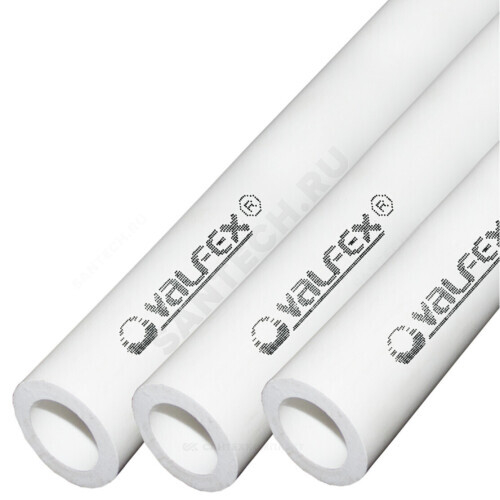 Труба PP-R белая Дн 32х5,4 Ру20 SDR6 Т<80С L=2м VALFEX 101020322 .