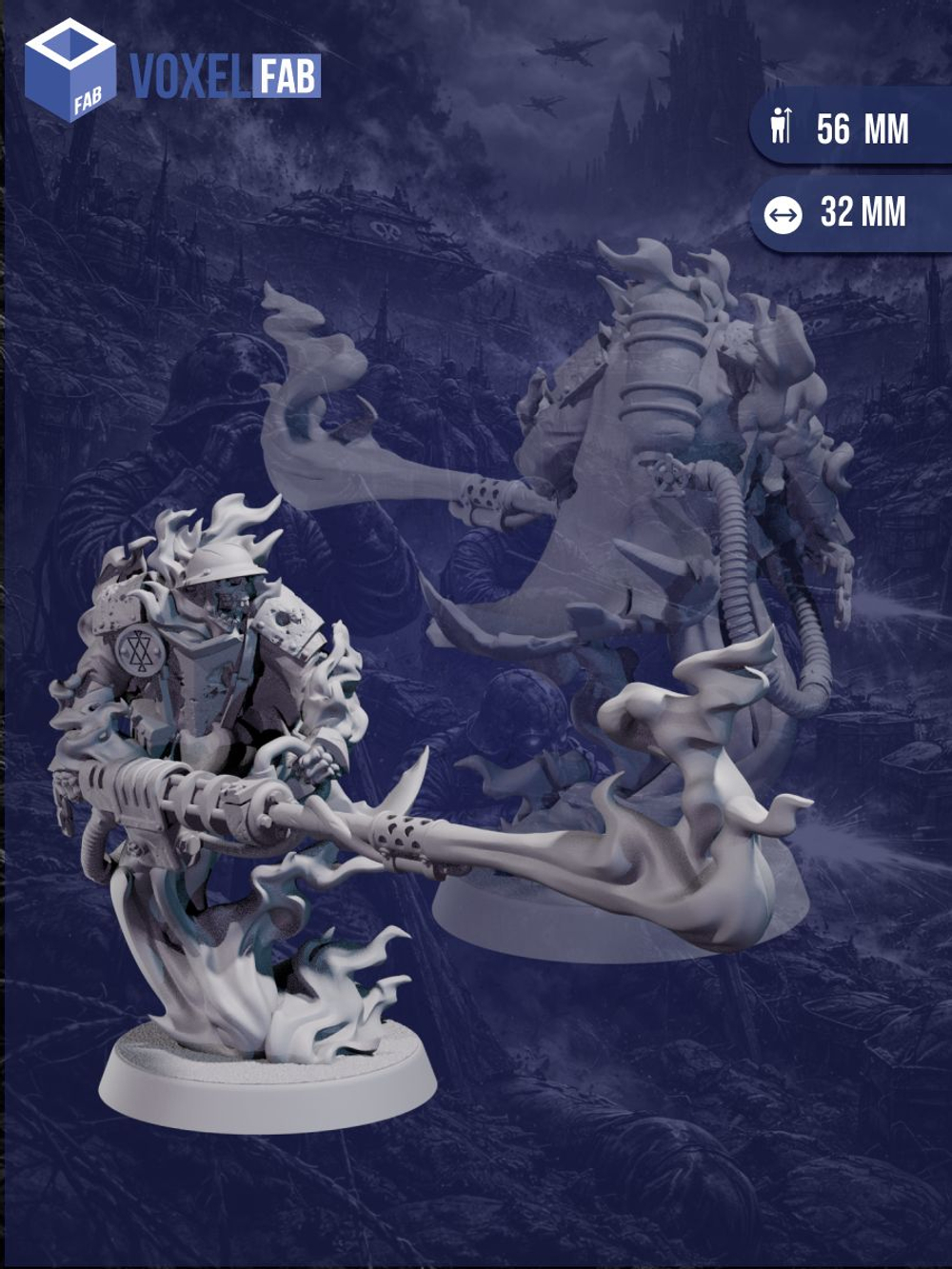 Падщий Страж: Окопный Огнеметчик, миниатюра для Trench Crusade