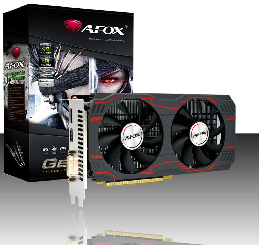 Видеокарта AFOX NVIDIA GeForce GTX1660 SUPER, 6Гб GDDR6, 192 бита, Retail, PCIe3.0, 2xFAN, 2-SLOT, 125Вт, HDMI, DVI, DP (AF1660S-6144D6H1-V4)