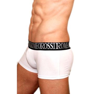 Мужские трусы боксеры белые Romeo Rossi Bik White Boxers RR5002-1