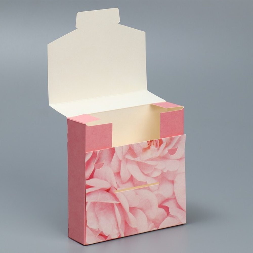 Складная коробка конверт«Розы», 15 х 15 х 4 см