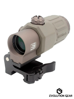 Магнифер (увеличитель) Evolution Gear G33 Style 3X Magnifier Mil Spec Marking. FDE