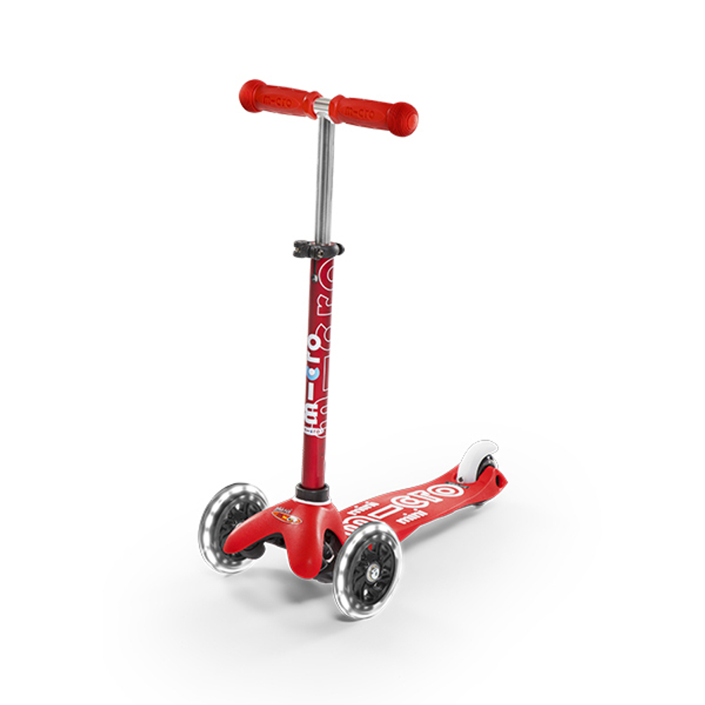 Самокат Mini Micro Deluxe LED Красный