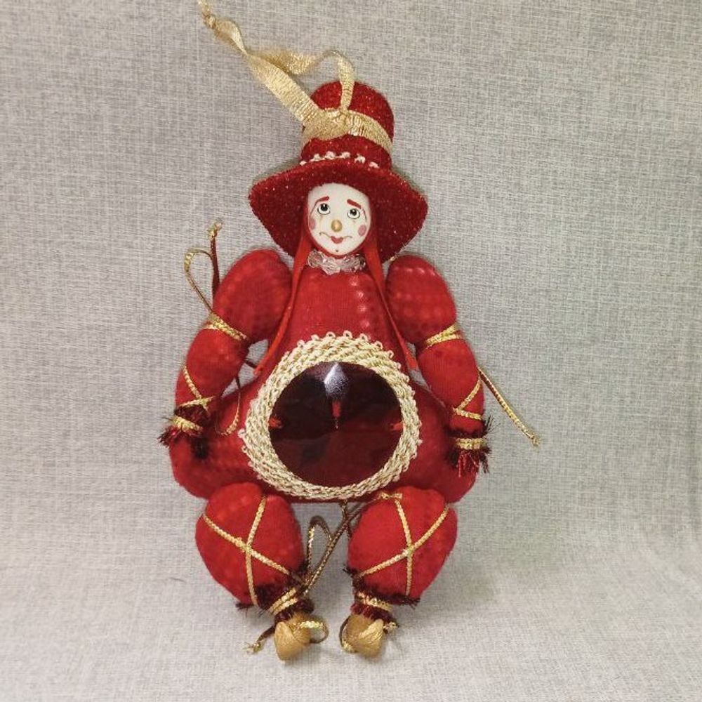 Ёлочная игрушка Гном-Самоцвет