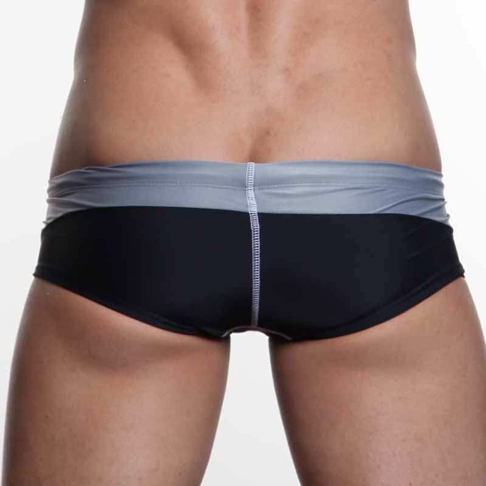 Мужские плавки хипсы черно-серые Aussiebum Joy Hip