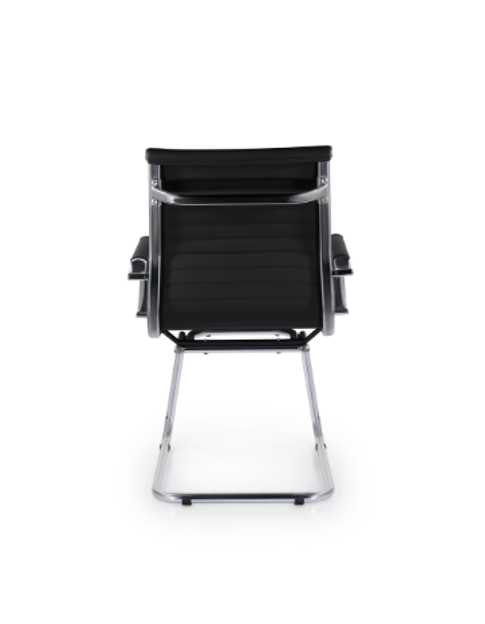 Кресло Кайман СН-300 софт, низкая спинка, полозья хром, экокожа Santorini