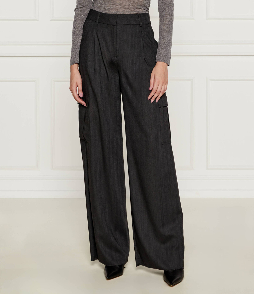 Хлопчатобумажные штаны ASSUNTA Marella - графитовый(31360812)