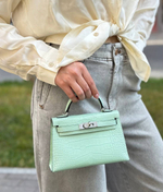 Сумка Hermes из кожи крокодила 20 см