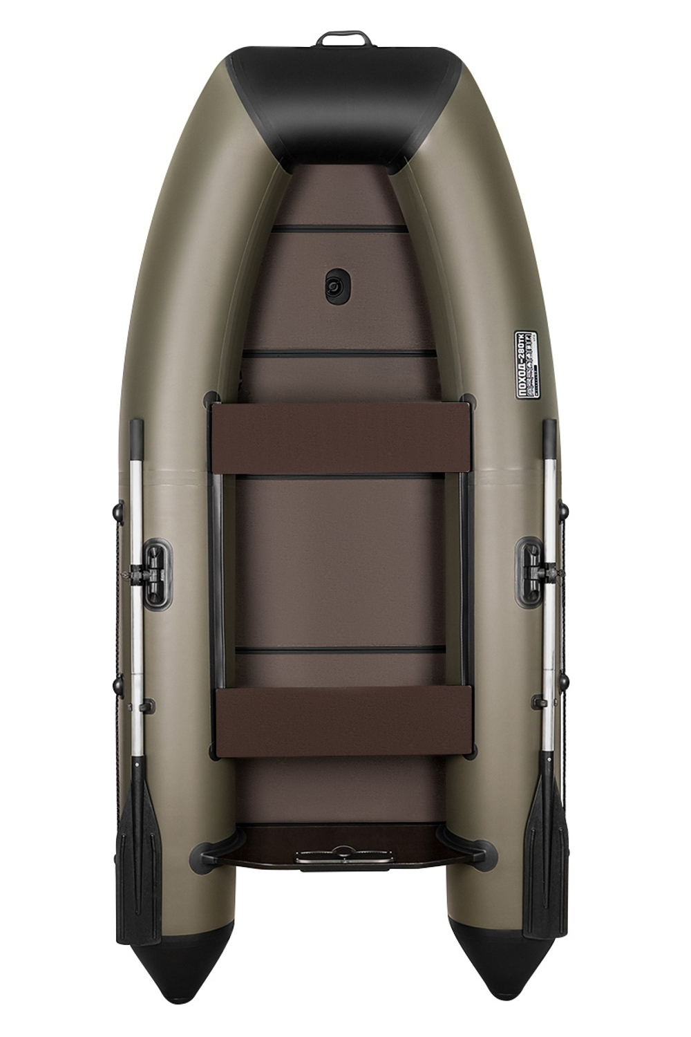 Поход-280TК слань+киль хаки (лодка ПВХ под мотор)