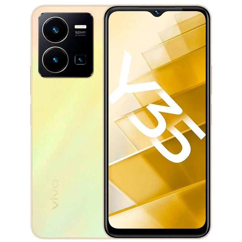 Смартфон Vivo Y35 4/64 ГБ, Dawn Gold