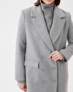 Пальто двубортное