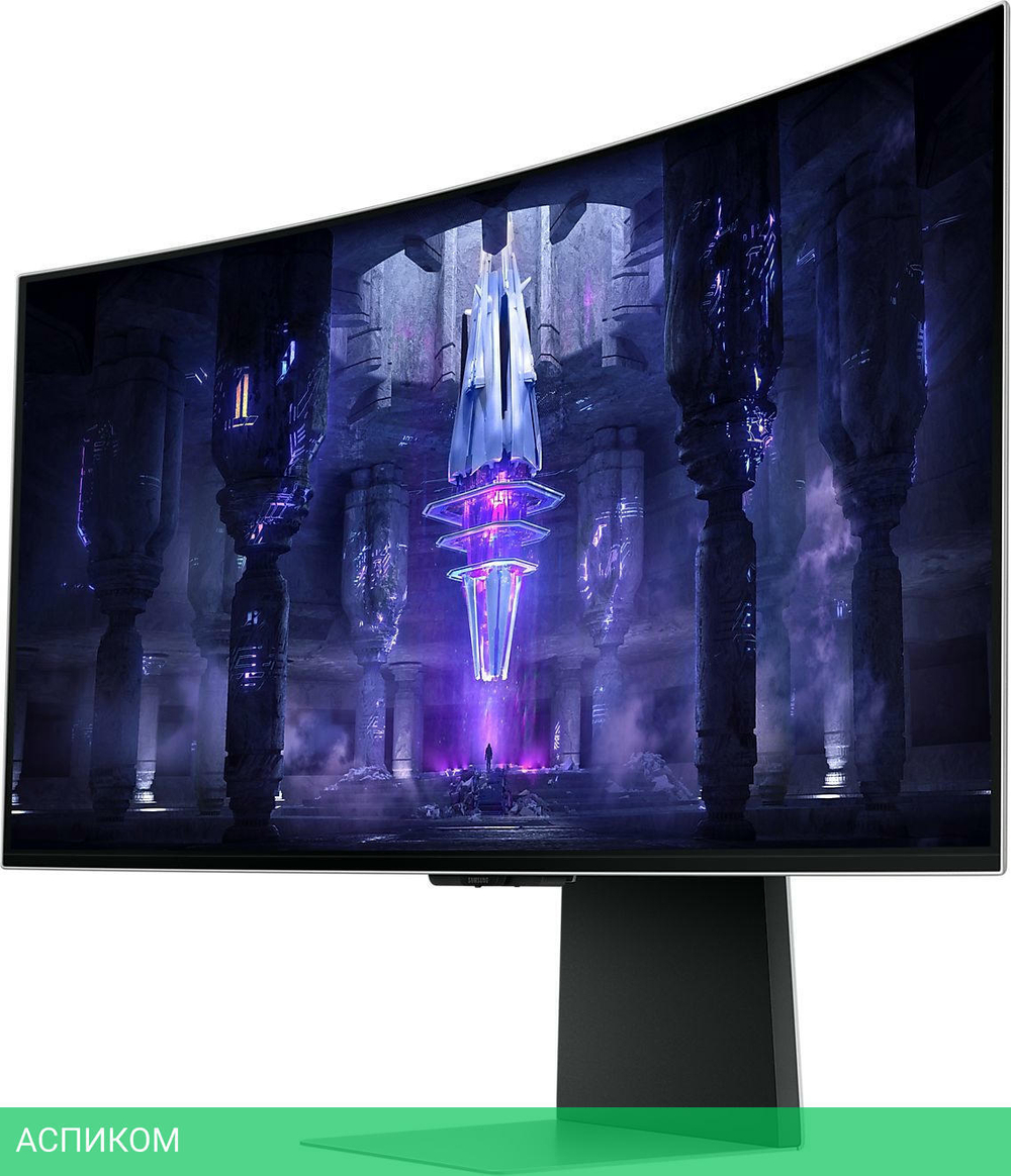 Монитор Samsung Odyssey G8 S34BG850SI серебристый (LS34BG850SIXCI)