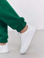 Брюки женские с начесом (зеленый)