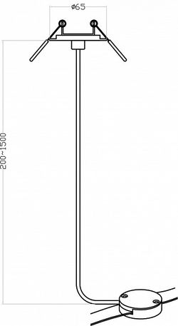Основание на подвесе для трека-ремня Denkirs BELTY BASE TR5514-BK