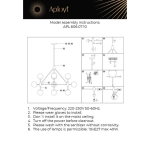 Люстра на штанге Aployt ROZALI APL.606.07.10