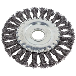 Кордщетка дисковая стальная витая для УШМ 125мм, в блистере RockForce##Rock FORCE RF-BWF105