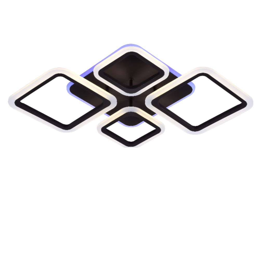 Потолочная светодиодная люстра Mirastyle JX-8035/2+2 BK ML