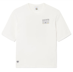 Теннисная футболка Lacoste Roland-Garros Edition Graphic - white