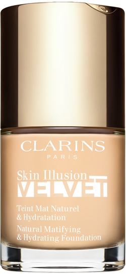 Clarins Skin Illusion Velvet - Тональная основа с матовым финишем и питательным действием оттенок 100.3N, 30 ml