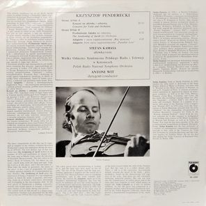 Krzysztof Penderecki / Concerto For Viola And Orchestra (LP)