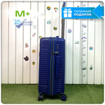 Средний чемодан Mironpan Model 74, Темно-синий, с расширителем