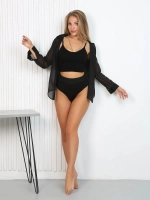 Рубашка блузка прозрачная сетка для танцев high heels