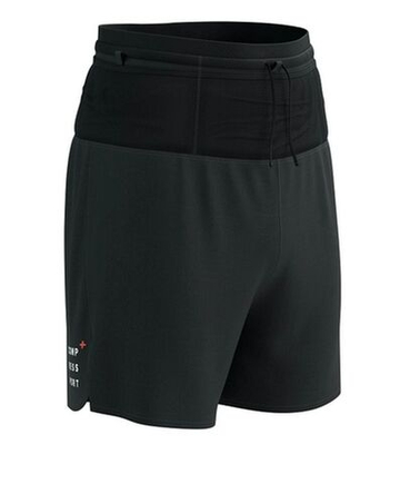 Мужские теннисные шорты Compressport Trial 2-in-1 - black