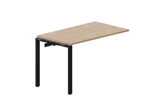 стол Strike 1180х680х750мм (2 громмета) - приставной элемент