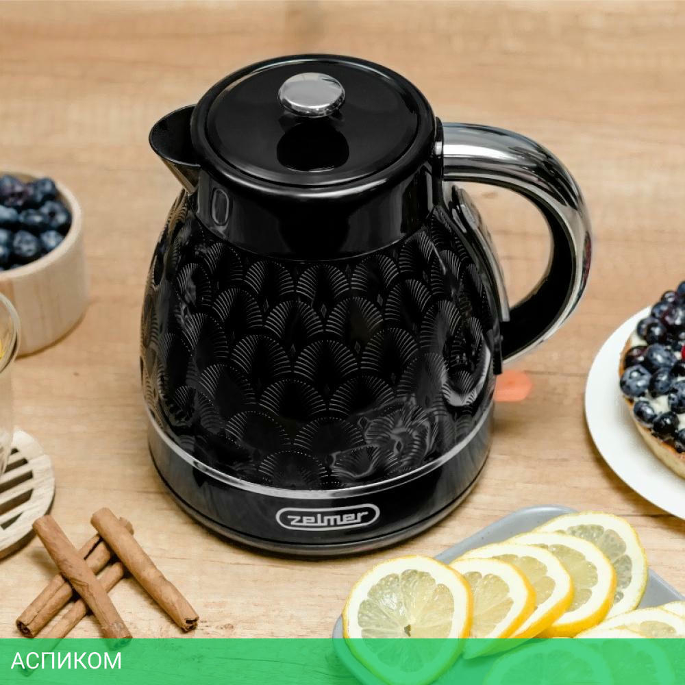 Электрочайник Zelmer ZCK7640 Black (71505422P)