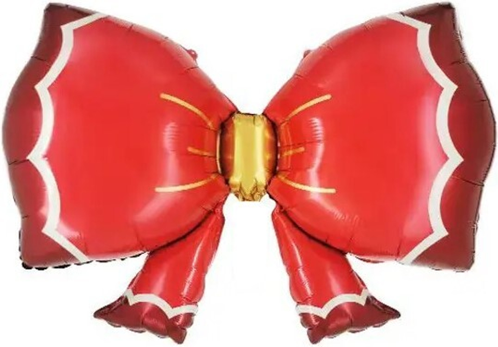 Шар (36''/91 см) Фигура, Бант, Красный, 1 шт.