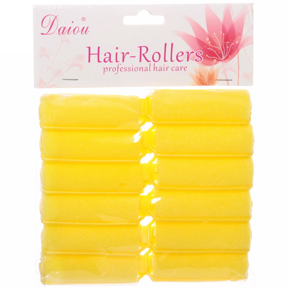 Бигуди поролоновые с зажимом 12шт, цвет микс, d=20мм