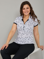 Блузка БЛ-115/белыйгорох