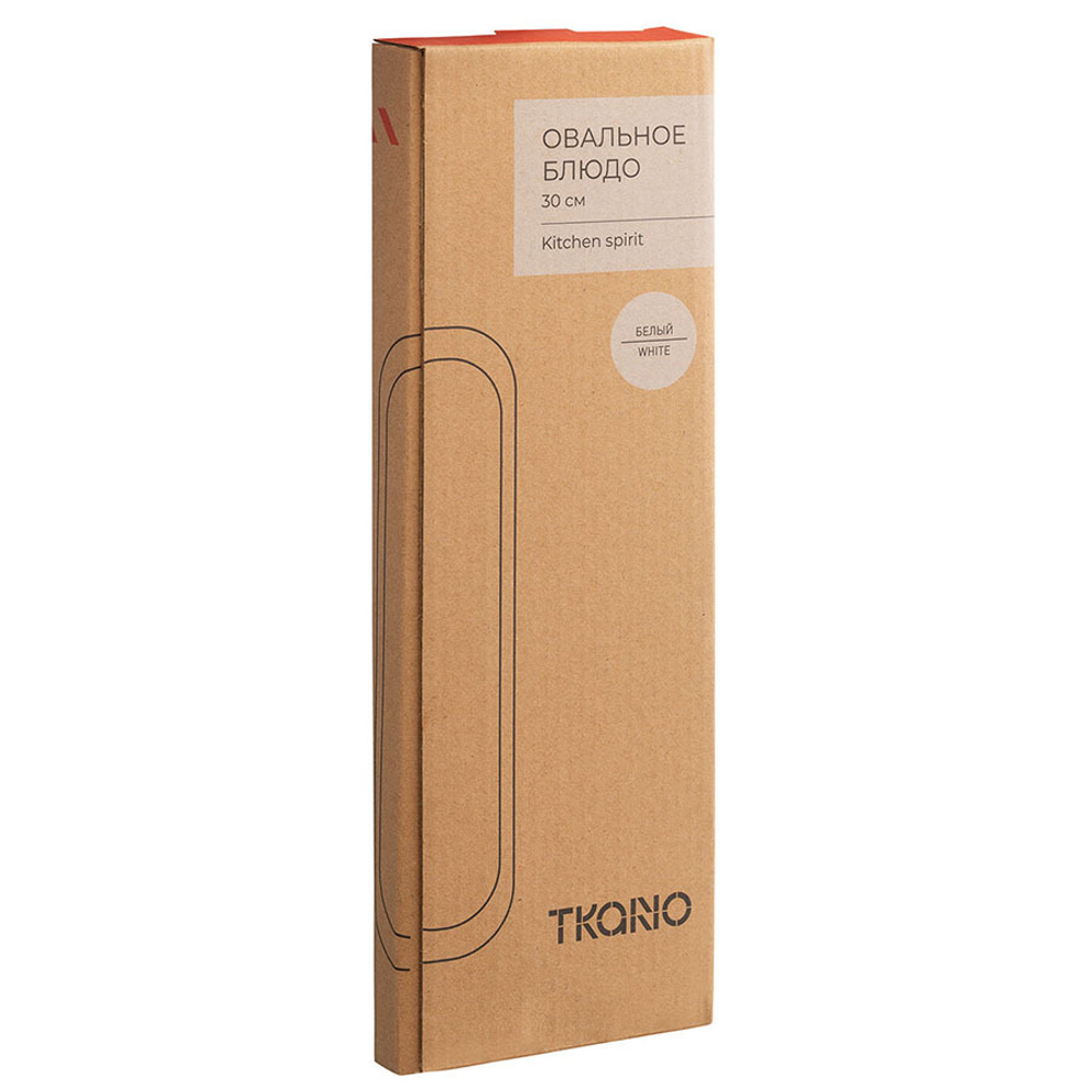 Блюдо овальное Tkano Kitchen Spirit белое